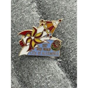 Vintage 1992 Rose Parade City Of Alhambra Lapel Pin